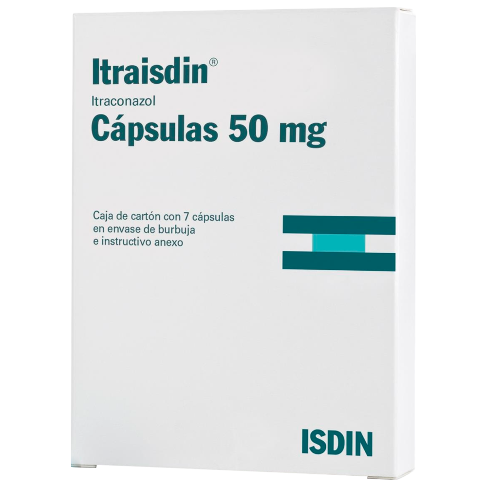 ITRAISDIN 50MG C/7 CAPSULAS