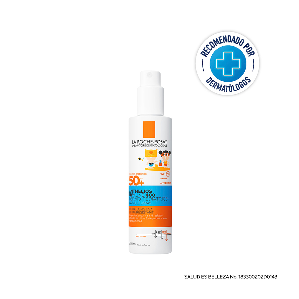 ANTHELIOS UV MUNE 400 DERMO-PEDIATRICS SPRAY INVISIBLE 200ML