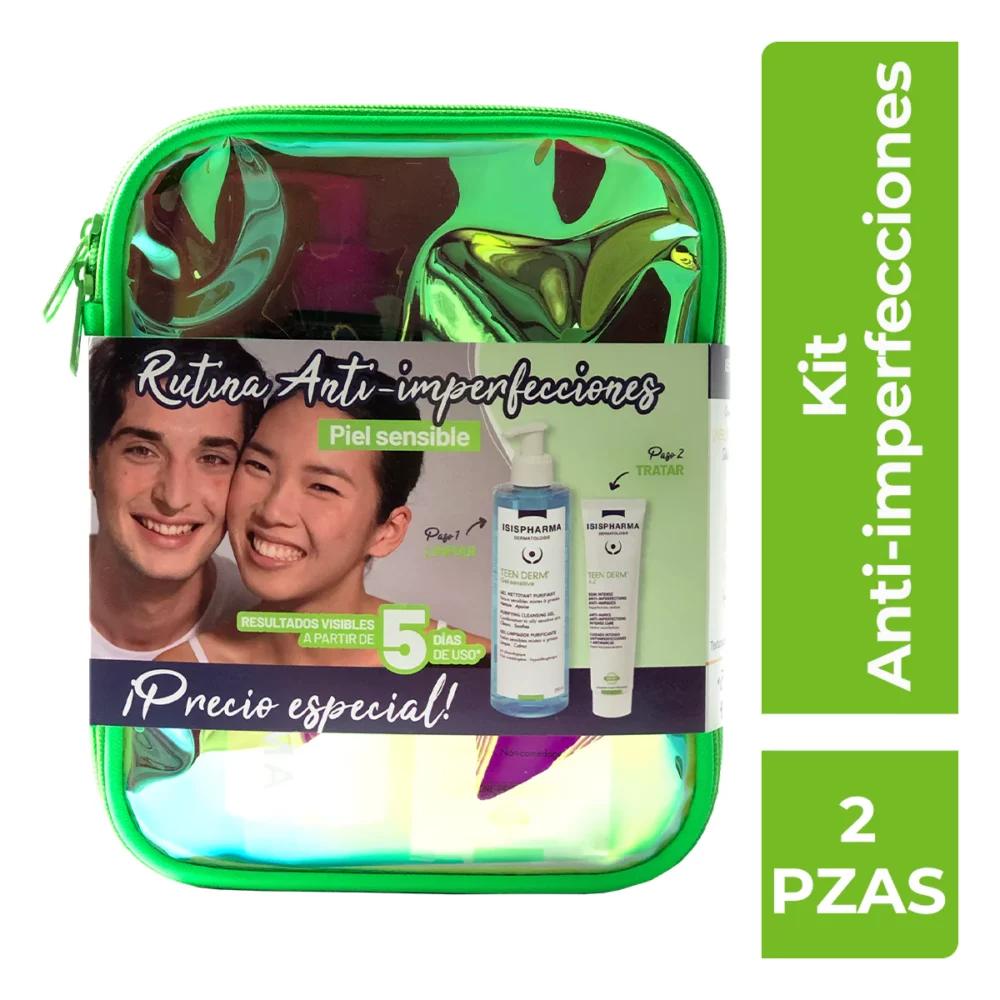 KIT-TEEN DERM GEL SENSITIVE 250ML+TEEN DERM A.Z 30ML
