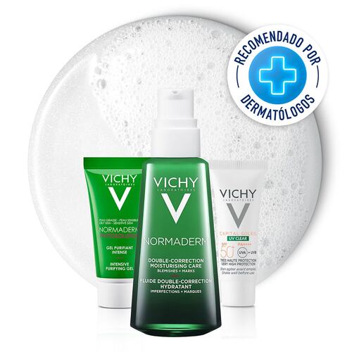 KIT-NORMADERM DOUBLE CORECCION 50ML+NORMADERM PHYTOSOLUTION 15ML+CAPITAL SOLEIL UV CLEAR SPF50+ 3ML