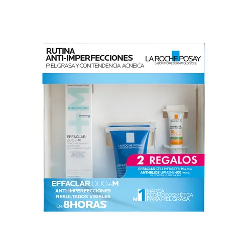 KIT-EFFACLAR DUO+M 40ML+EFFACLAR GEL MOUSSANT 50ML+ANTHELIOS UV MUNE 400 3ML