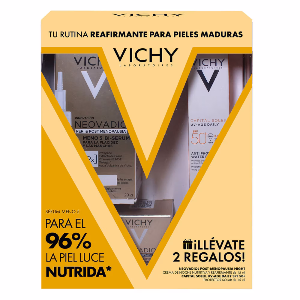 KIT-NEOVADIOL MENO 5 BI-SERUM 30ML+NEOVADIOL POST-MENOPAUSIA CREMA DIA 50ML+CAPITAL SOLEIL UV AGE DAILY SPF50+ 15ML