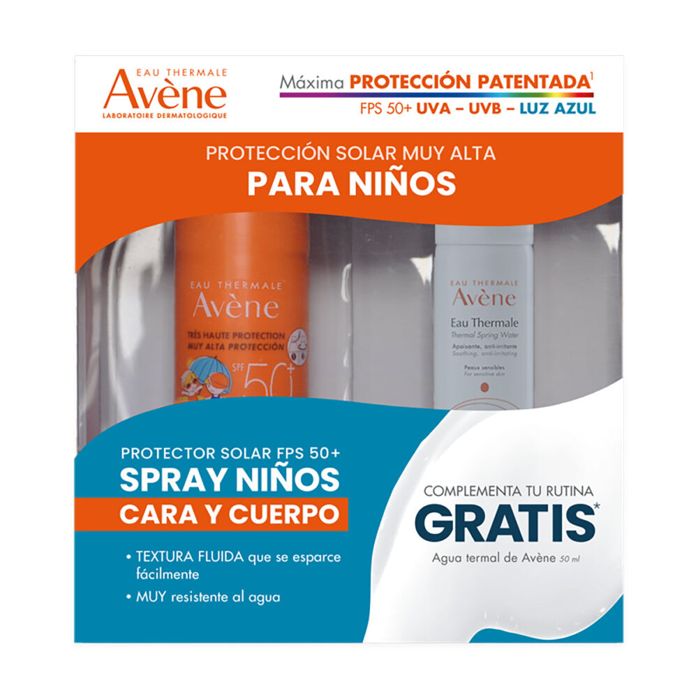 KIT BLOQ. 50+ SPRAY NIÑOS 200ML+ATA 50ML