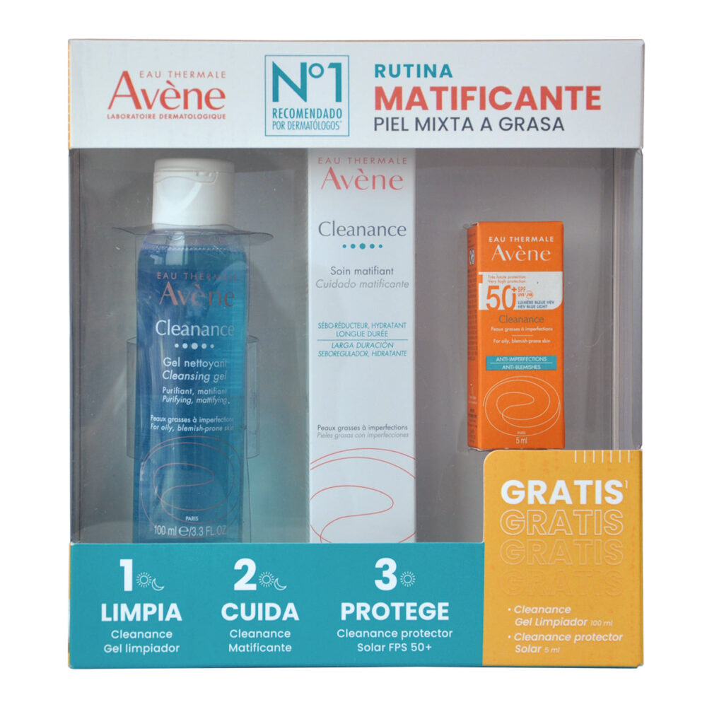 AV-KIT CLEANANCE MATIFICANTE 40ML+GEL 100ML+SOLAR 5ML