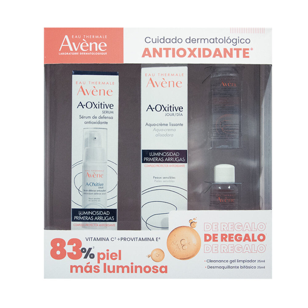 KIT-OXITIVE SERUM 30ML+A-OXITIVE CR JOUR 30ML+CLEANANCE GEL 25ML+DESMAQUILLANTE BIFASICO 25ML