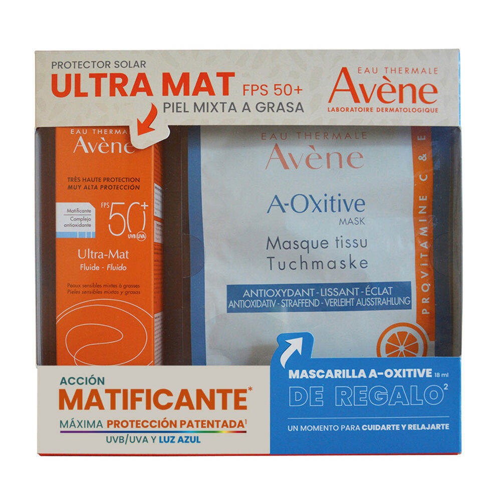 KIT-BLOQ. 50+ FLUIDO T/S S/C ULTRA MAT 50ML+MASCARILLA A-OXITIVE 18ML