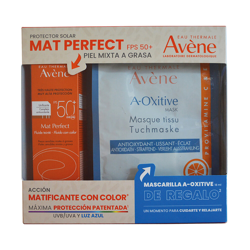 KIT-BLOQ. 50+ FLUIDO T/S C/C ULTRA MAT 50ML+MASCARILLA A-OXITIVE 18ML
