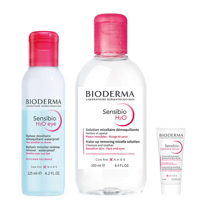 KIT-SENSIBIO H2O EYE 125ML+SENSIBIO H2O 250ML+SENSIBIO DEFENSIVE SERUM MINI 4ML
