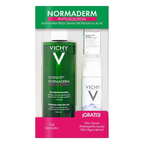 PACK NORMADERM PHYTOSOLUTION GEL 400ML + ATA 50ML + PROBIO BHA SERUM 5ML