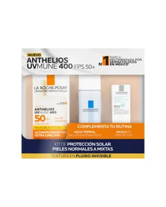 KIT ANTHELIOS UV MUNE 400 S/C 50ML+AGUA TERMAL 50ML+HYALU B5 SERUM 3ML