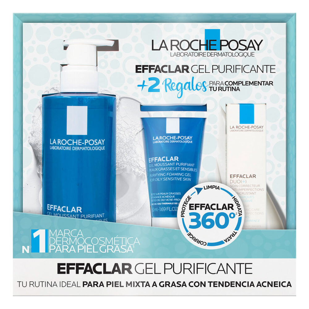 KIT-EFFACLAR GEL 400ML+EFFACLAR GEL 50ML+EFFACLAR DUO 15ML