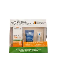 KIT ANTHELIOS TOQUE SECO FPS 50+ S/C 50ML+EFFACLAR GEL 50ML+EFFACLAR SERUM 3ML