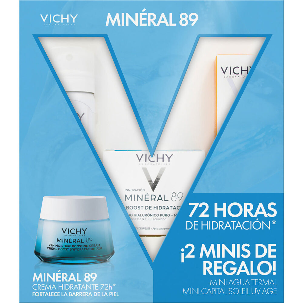 KIT-MINERAL 89 50ML+AGUA TERMAL VICHY 50ML+CAPITAL SOLEIL UV-AGE DAILY 15ML