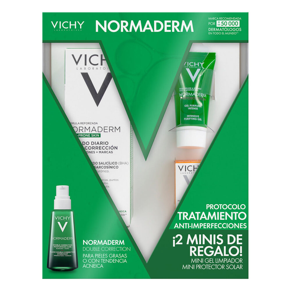 KIT-NORMADERM PIEL GRASA 50ML+GEL LIMPIADOR 15+PROTECTOR SOLAR IA24 3ML