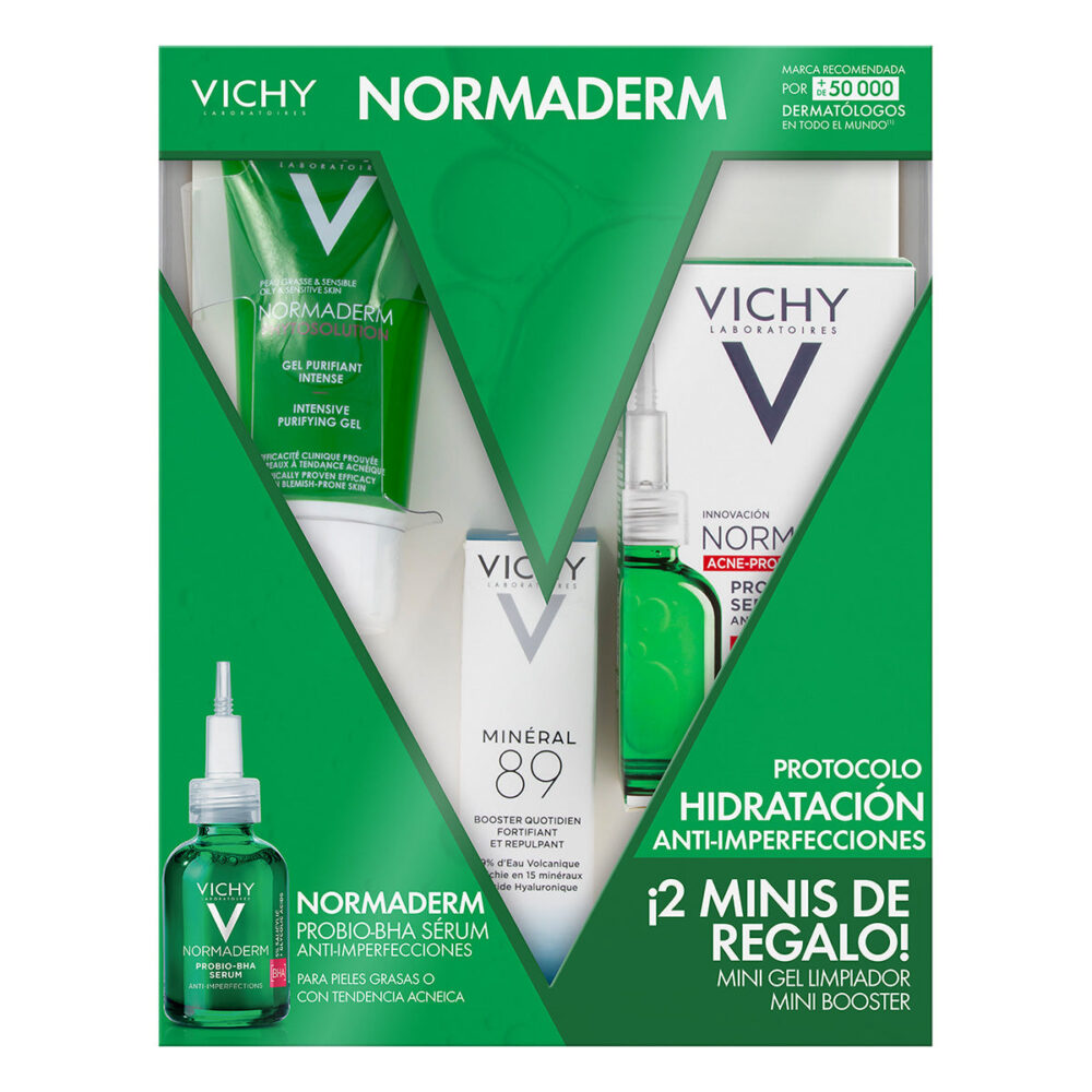KIT-NORMADERM SERUM 30ML+GEL LIMPIADOR 50ML+BOOSTER MINERAL 89 10ML