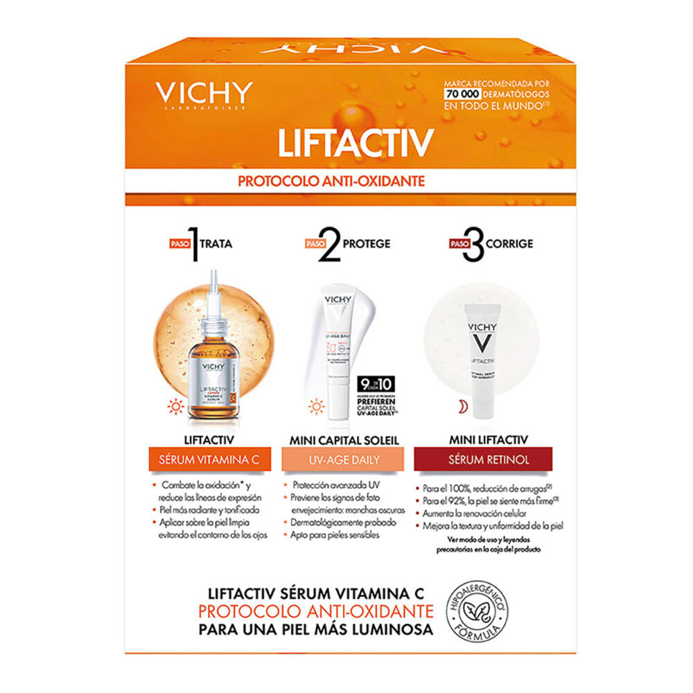 KIT-LIFTACTIV SUPREME VITAMIN C SERUM 30ML+LIFTACTIV RETINOL SERUM 5ML/CAPITAL SOLEIL UV-AGE DAILY 15ML