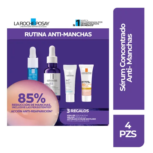 KIT-MELA B3 SERUM ANTI-MANCHAS 30ML+HYALU B5 SERUM ANTI-ARRUGAS 10ML+MELA B3SPF30 CORRECTOR 3ML+ANTHELIOS UVMUNE 400 3ML
