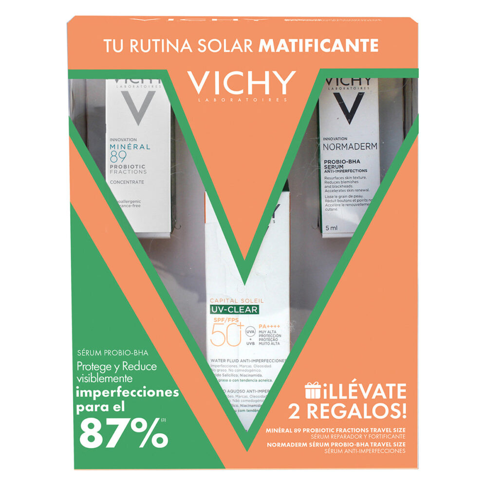KIT-CAPITAL SOLEIL UV CLEAR SPF50+ 40ML+MINERAL 89 PROBIOTIC 3ML+NORMADERM PROBIO-BHA SERUM 5ML