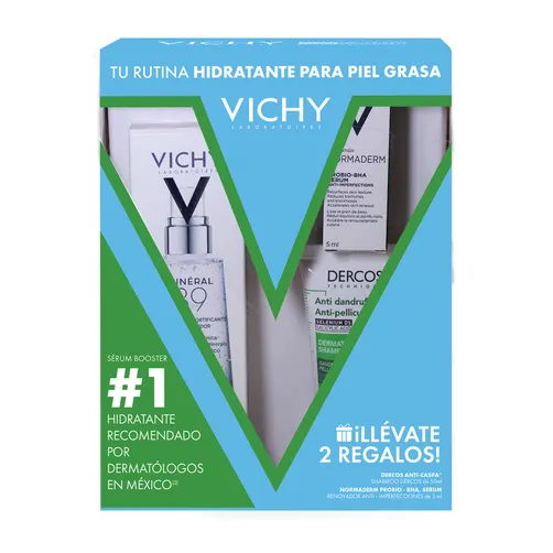 KIT-89 MINERAL 50ML+NORMADERM SERUM PROBIO BHA 5ML+DERCOS ANTI-CASPA 30ML