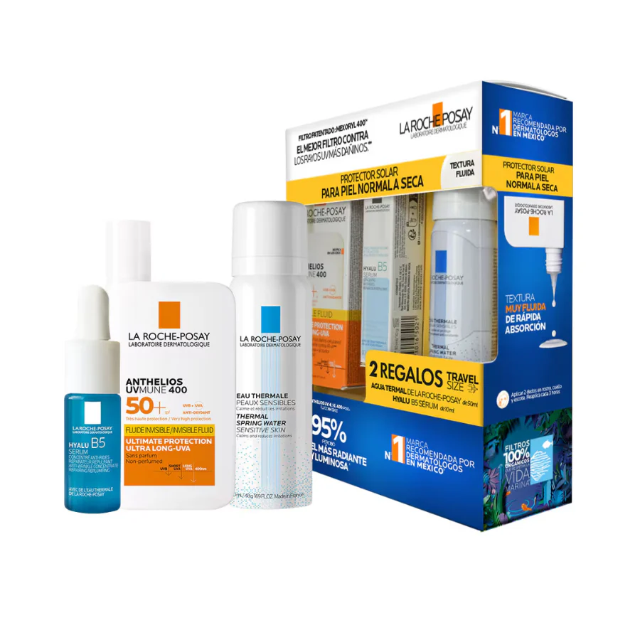 KIT-ANTHELIOS UV MUNE 400 50+ 50ML+HYALU B5 SERUM 10ML+AGUA TERMAL 50ML