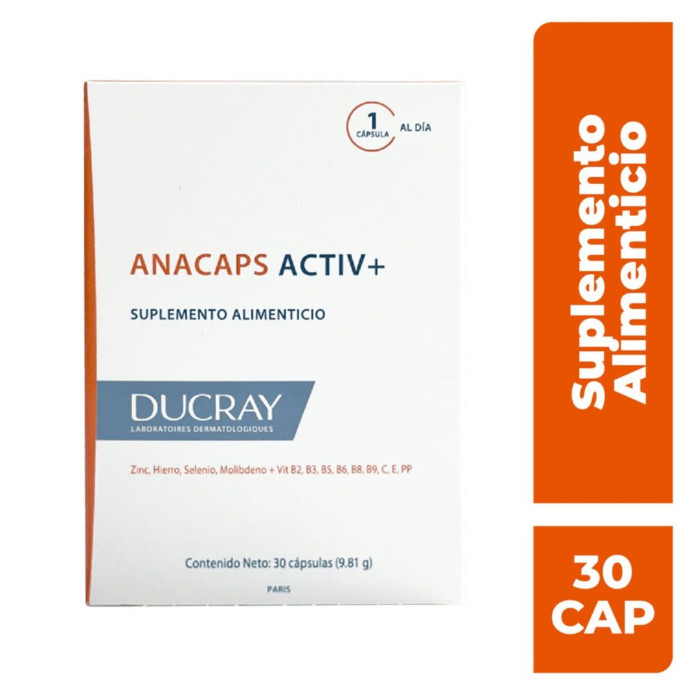 ANACAPS ACTIV+SUPLEMENTO ALIMENTICIO 30 CAPS