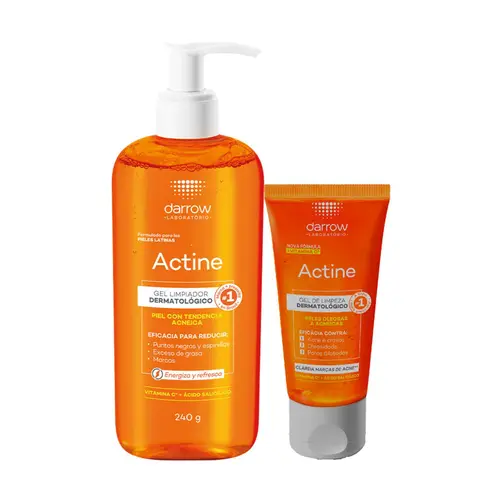 KIT-ACTINE GEL LIMPIADOR DERMATOLOGICO 240ML+ACTINE GEL LIMPIADOR DERMATOLOGICO 40ML