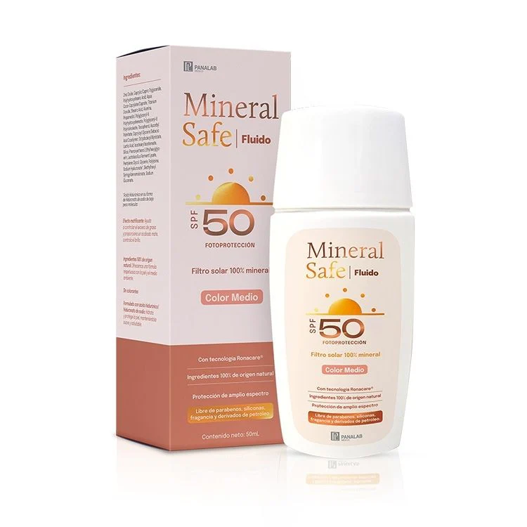 MINERAL SAFE FLUIDO COLOR MEDIO 50ML