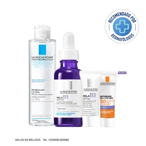 KIT-MELA B3 SERUM 30ML+AGUA MICELAR ULTRA 50ML+MELA B3 CREMA 3ML+ANTHELIOS UV MUNE ANTI DARK SPOTS 3ML
