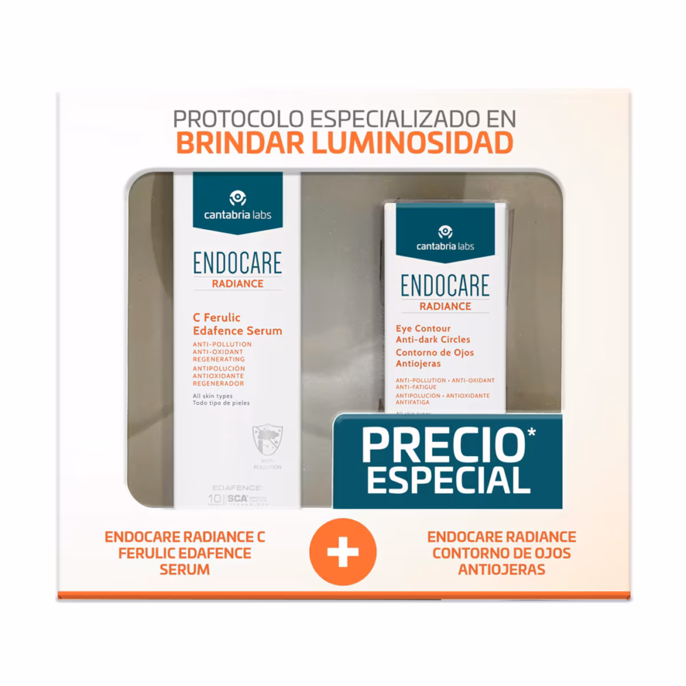 KIT-ENDOCARE RADIANCE C FERULIC SERUM 30ML+ENDOCARE EDAFENSE CONTORNO DE OJOS 15ML